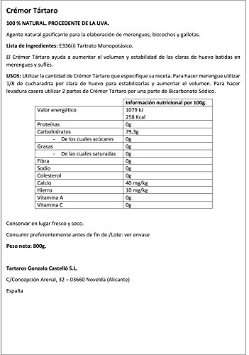 Castelló Since 1907 Crémor Tártaro – Bote de 800 gr