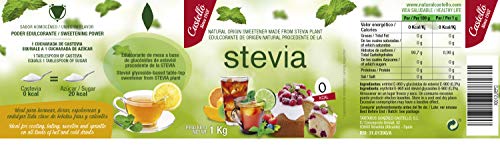 Castelló Since 1907 Edulcorante Stevia + Eritritol 1:1 - Bote de 1 kg