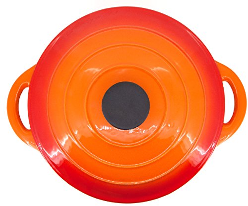 Cazuela de Hierro Fundido 26 cm (Naranja)