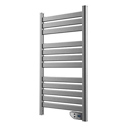 Cecotec Ready Warm 9050 - Toallero de bajo Consumo, doble Función Radiador y Seca Toallas, Apto para Baño (IP24), Temporizador, Pantalla, Diseño Moderno, 500 W, Gris