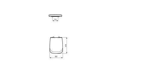 Ceramica dolomita J104900 inodoro, original de la serie Clodia, de acero Thermodur