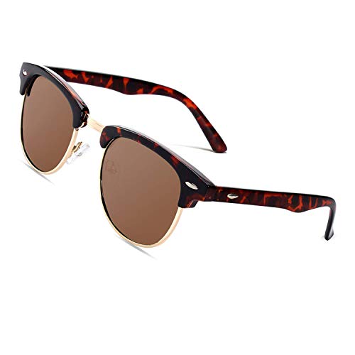 CGID Gafas de sol polarizadas retro medio marco clásico para Hombre y Mujer MJ56