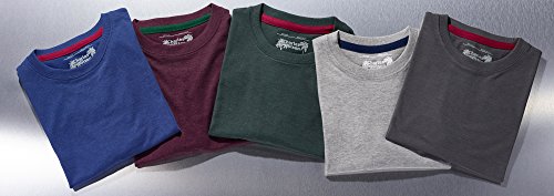 Charles Wilson Paquete 5 Camisetas Cuello Redondo Lisas (Large, Mixed Melange)