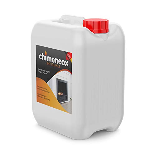 Chimeneox - 5L Bioetanol 96% para chimeneas - sin humo - alta combustión