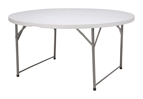 chiner - Mesa Redonda Plegable al Centro, 150 cm.