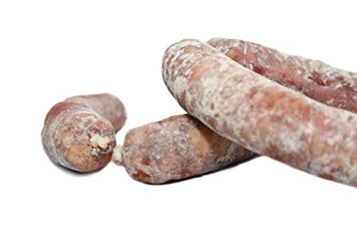 Chorizo Iberico Blanco Extra - Embutidos Ibericos de Bellota Pata Negra - Envasados al Vacio - Aromatico y Especiado con un Punto Perfecto de Pimienta - Elaboración Tradicional - 1 Pieza 1 kg Aprox