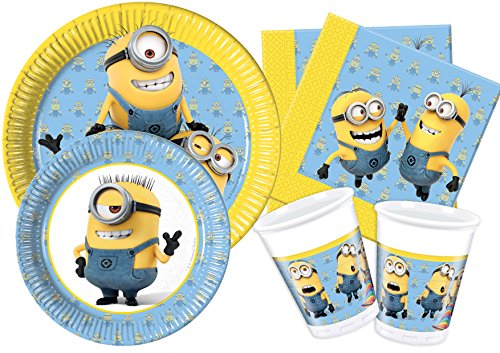 Ciao Kit de Fiesta Minions Encantador L (24 persone) Multicolor