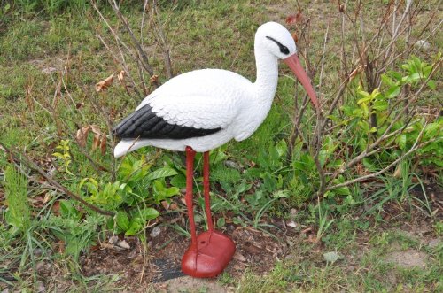 Cigüeña de plástico Figura de Jardín