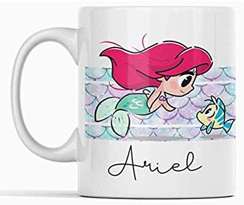 Clapper Taza Ariel. Taza Princesa Disney. La Sirenita