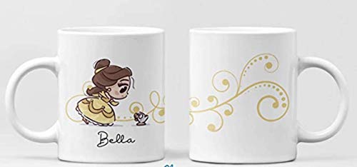 Clapper Taza Bella. Taza Princesa Disney. Taza Bella y Bestia