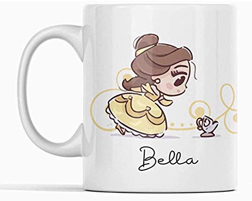 Clapper Taza Bella. Taza Princesa Disney. Taza Bella y Bestia