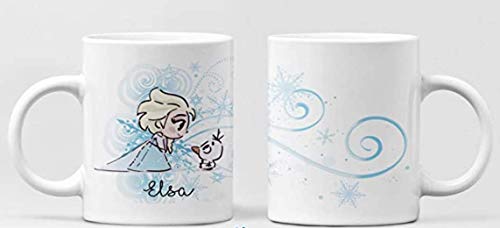 Clapper Taza Princesa Disney Frozen Elsa. Taza Regalo Ceramica