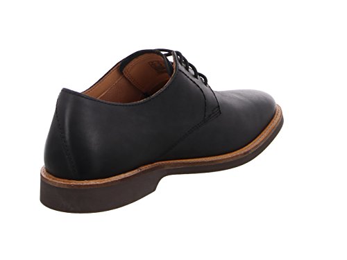 Clarks Atticus Lace, Zapatos de Cordones Derby para Hombre, Negro (Black Leather), 41.5 EU