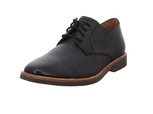 Clarks Atticus Lace, Zapatos de Cordones Derby para Hombre, Negro (Black Leather), 41.5 EU