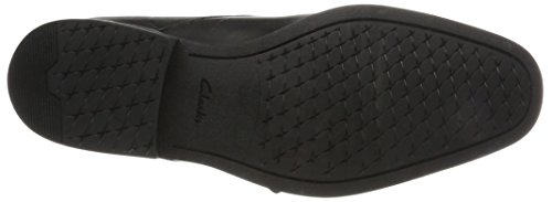 Clarks Gilman Step, Mocasines para Hombre, Negro (Black Leather), 43 EU