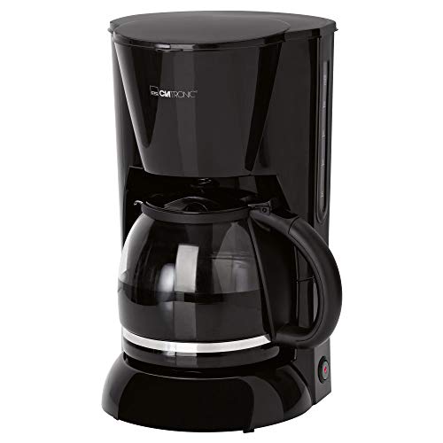 Clatronic KA 3473 Cafetera eléctrica de goteo automática, 900 W, 1.5 litros, plástico, Negro