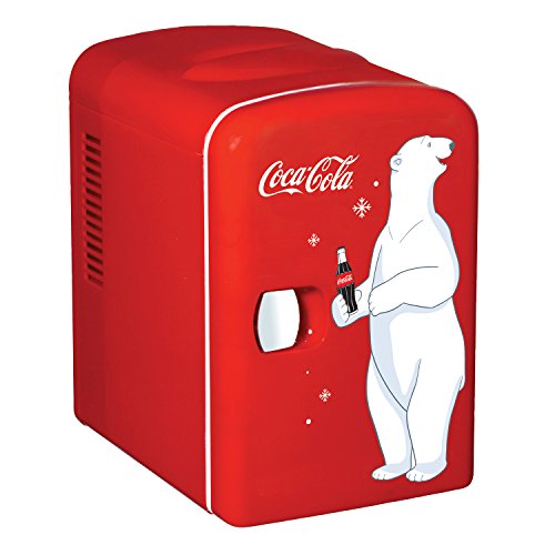 Coca Cola KWC4 Nevera eléctrica Unisex, roja