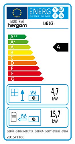 COCINA DE LEÑA HERGOM MODELO L-07 CH (EMCIMERA HIERRO FUNDIDO)