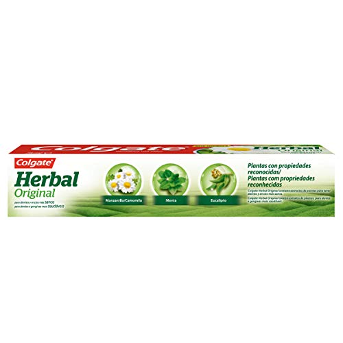 Colgate Herbal, Pasta de dientes, dientes y encías más sanas con ingredientes naturales - 1 ud x 75ml