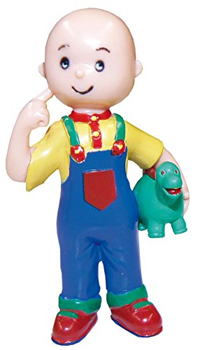 Comansi Lote 4 Figuras Caillou - Caillou en Pijama - Caillou con Gorra - Caillou Dino - Gilbert + Regalo