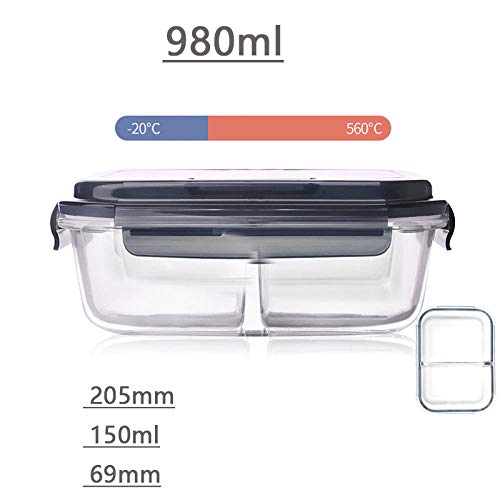 Conjunto hermético de almacenamiento de alimentos Conjunto de recipientes de harina de cereal con encimeras de cocina Los mejores recipientes transparentes con tapas nuevas y duraderas Negro 1050 ml