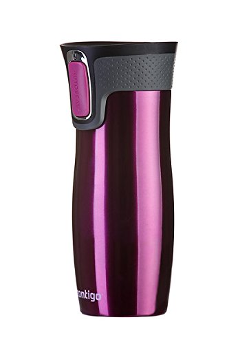 Contigo 1000-0016 - West Loop Vaso Térmico, color frambuesa, 470 ml, con logo