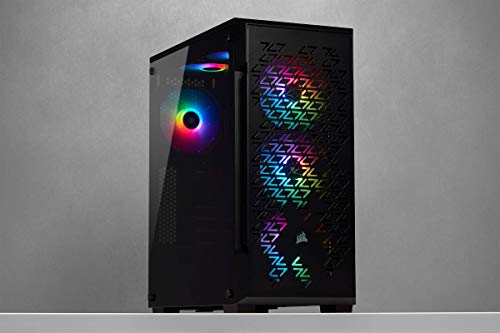 Corsair iCUE 220T RGB Airflow, Semi-torre ATX Gaming con Cristal Templado Chasis - Negro