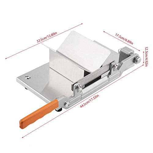 Cortafiambres Rebanadora de Carne Congelada Máquina Cortadora de Verduras Manual Acero Inoxidable Corte Alimentos con Asa Gadget de Cocina