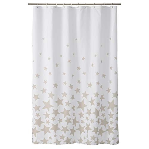 Cortina de Ducha Moderna Beige de poliéster para Cuarto de baño de 180x200 cm Child - LOLAhome