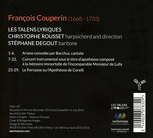 Couperin / Ariane Consolée par Bacchus