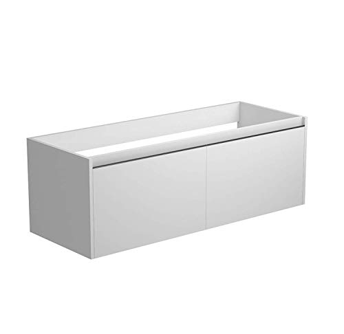 Coycama Lavabo Sky 120cm X 46cm (2 Senos) Blanco con 2 cajones (Blanco, 120)