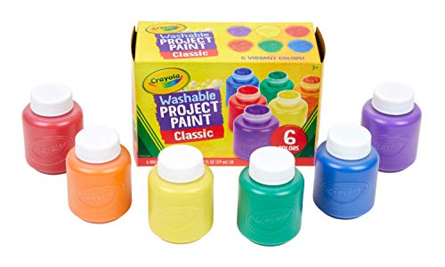 CRAYOLA - Pintura Lavable para niños (6 Botes)