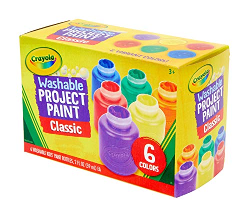 CRAYOLA - Pintura Lavable para niños (6 Botes)