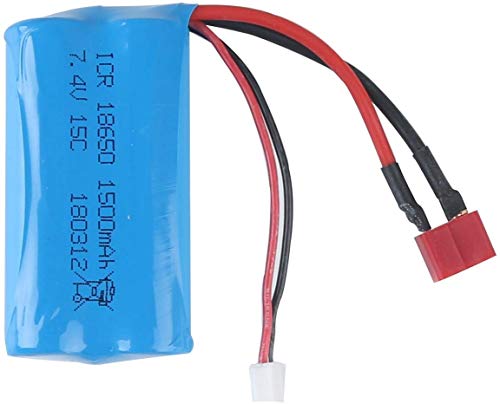 Crazepony-UK 7.4V Battery 1500mAh 15C Bateria for WLtoys 4WD RC Cars 12403 12401 12402 12404 12428 Spare Part Replacement