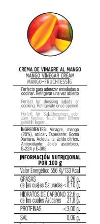 Crema de Vinagre al Mango Platé 25 cl.