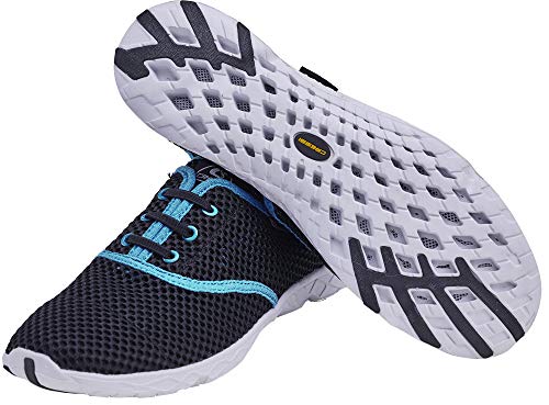 Cressi 1946 Aqua Shoes Zapatos Deportivo para Uso Acuático, Negro/Azul Claro, 40