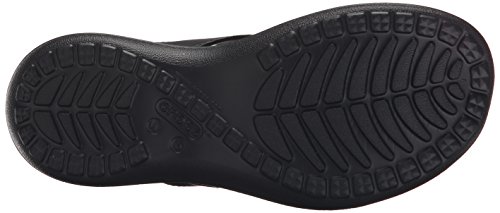 Crocs Capri V Flip, Chanclas para Mujer, Negro (Black/Graphite), 39/40 EU