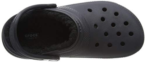 Crocs Classic Lined Clog, Zuecos Unisex Adulto, Negro (Black/Black), 46/47 EU