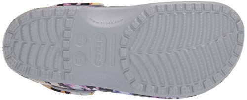 CROCS Classic Tie Dye Mania Clog, Chanclas Tiempo Libre y Sportwear Unisex Adulto, Multicolor (Multi/Light Grey), 41/42 EU