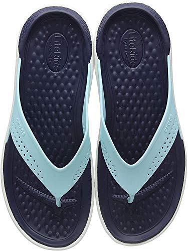 Crocs Literide Flip, Chanclas Unisex Adulto, Azul (Ice Blue/Almost White 4kp), 41/42 EU