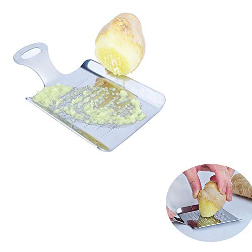 CROWNXZQ Picadora de Jengibre de Acero Inoxidable, cepilladora de Jengibre, Mini ralladora, Accesorios para Picar Carne, Utensilios de Cocina, Aptos para ajo, Frutas y tubérculos