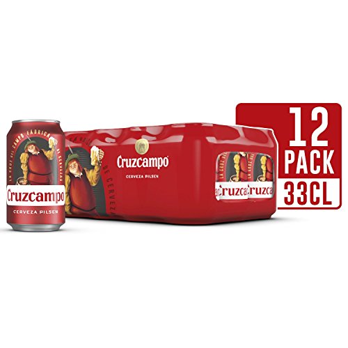 Cruzcampo Cerveza - Pack de 12 Latas x 330 ml (Total: 3.96 L)