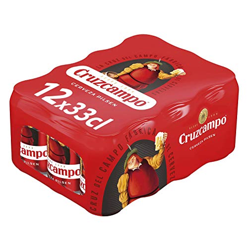 Cruzcampo Cerveza - Pack de 12 Latas x 330 ml (Total: 3.96 L)