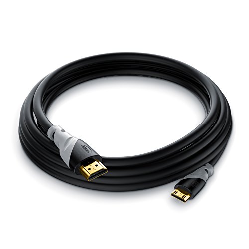 CSL - 2m Metros Cable Mini HDMI 1.4a 2.0 Alta Velocidad con AUTÉNTICA compatibilidad 3D y Ethernet - Apto para Full HD Ultra HD HD Ready 3D - 1080p 2160p 4k