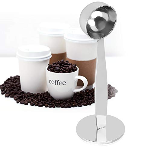 Cuchara de Café 2 en 1 de Acero Inoxidable de Medir y Apisonamiento Ideal para Tomar Espresso Té