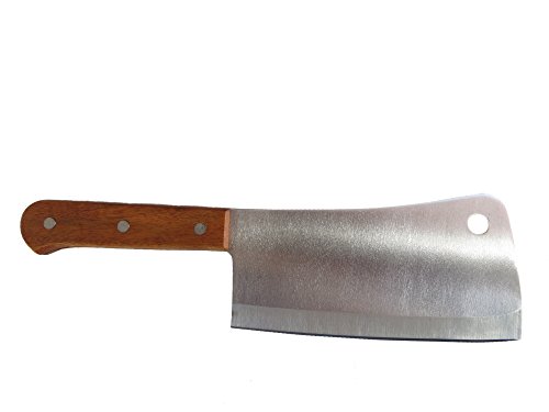 Cuchillo de carnicero/Cocina hacha/Carne hacha 380 gramos. Con Mango De Madera Aprox. 28 cm de longitud