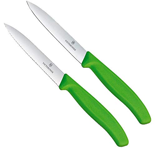 CUCHILLO JUEGO 2 PZAS, VERDE 10CM VICTORINOX 6.7796.L4B