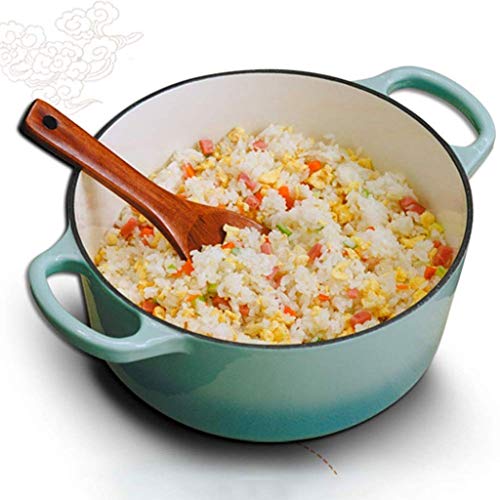 CUJUX Olla, sartén de Hierro, estofado de Pollo Sopa de Olla hogar Esmalte del pote del guisado Carne Bote de Gas Estufas Cocina de inducción Puede Utilizar