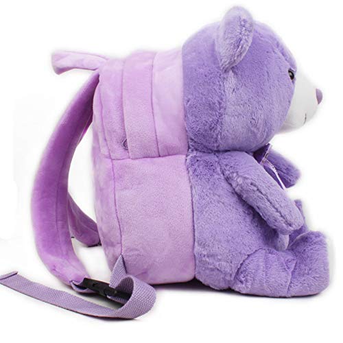 Cute Lavender Sachet Bag Baby Bear Mochila Little Girl Shoulder Cartoon Bag Child Plush Toy Small School Bag 23 * 21 * 12Cm Pink Huba Sin Aroma