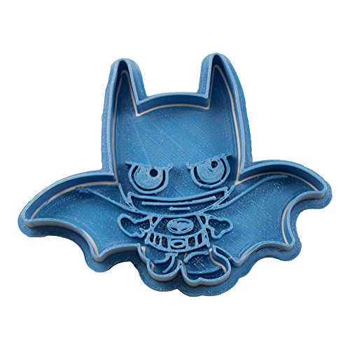 Cuticuter Batman Chibi Superheroes Cortador de Galletas, Azul, 8x7x1.5 cm